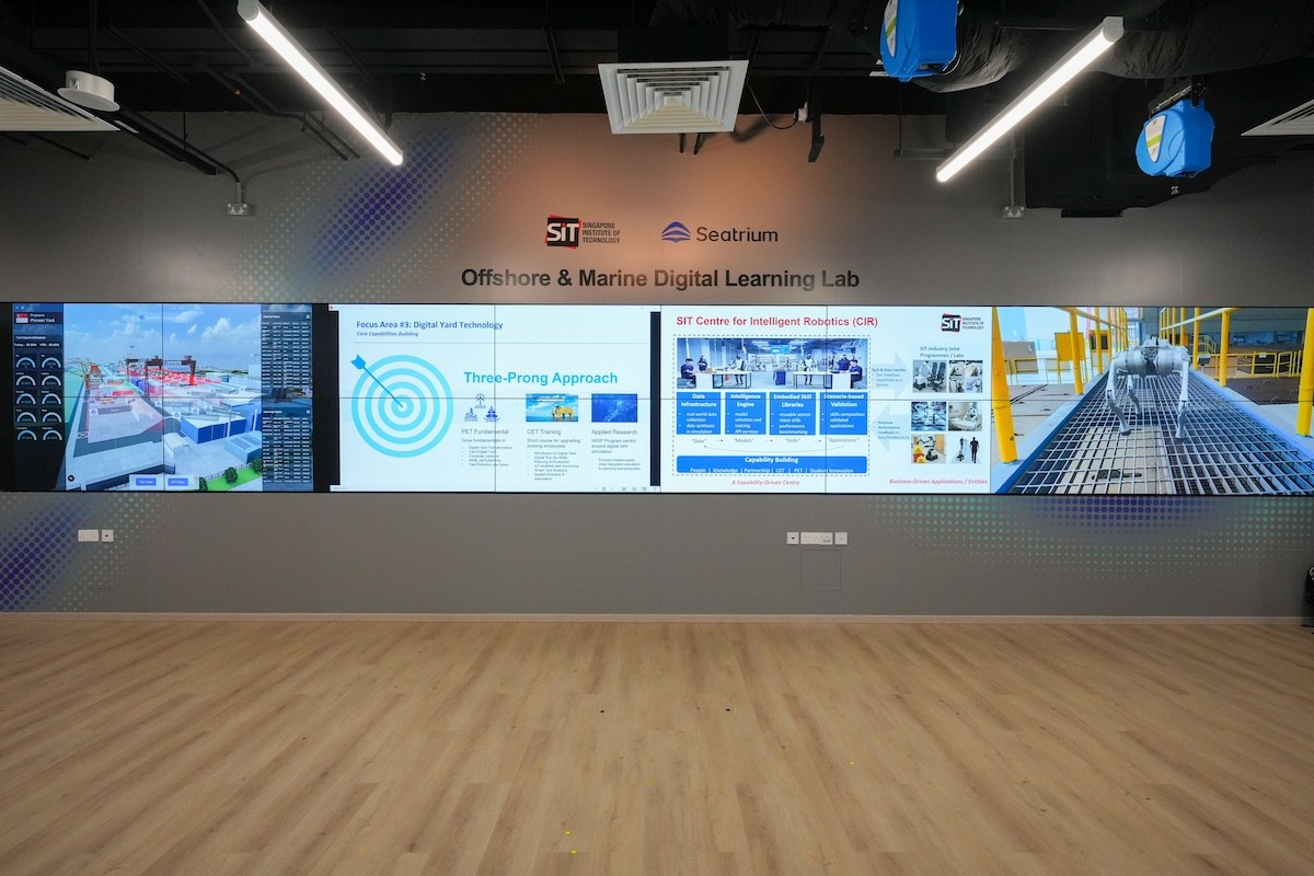 New SIT-Seatrium lab pushes AI, digital twins for offshore and marine sector